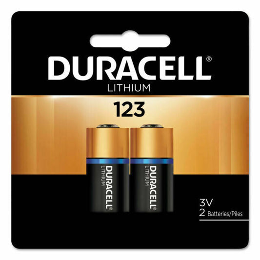 DCR1-2 Duracell CR123 Lithium DL123AB2PK