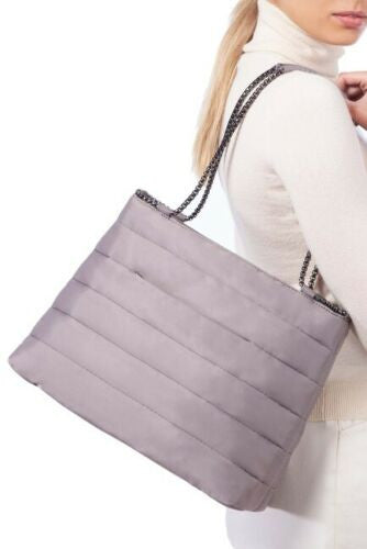 Maven Quilted Shoulder Bag Cinder color Eric Javits