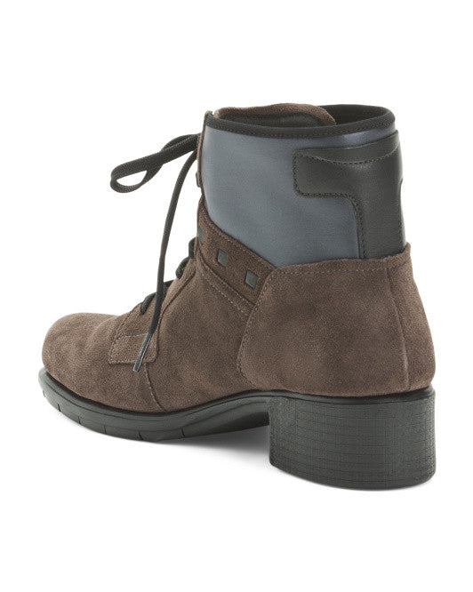 SAYDO Laced Up Suede Booties EU 36 or EU 37