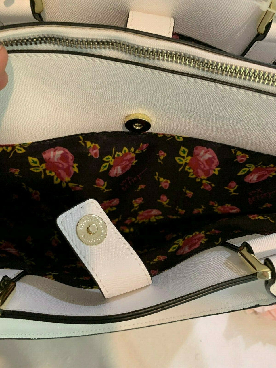 Betsey Johnson Vegan Satchel Crossbody Handbag
