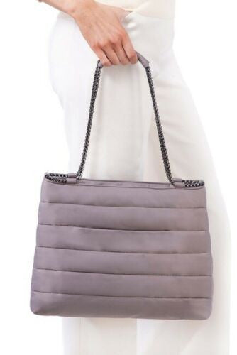 Maven Quilted Shoulder Bag Cinder color Eric Javits