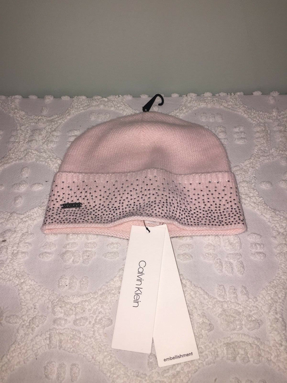 Bedazzled Hat  Light Pink / Blush Calvin Klein