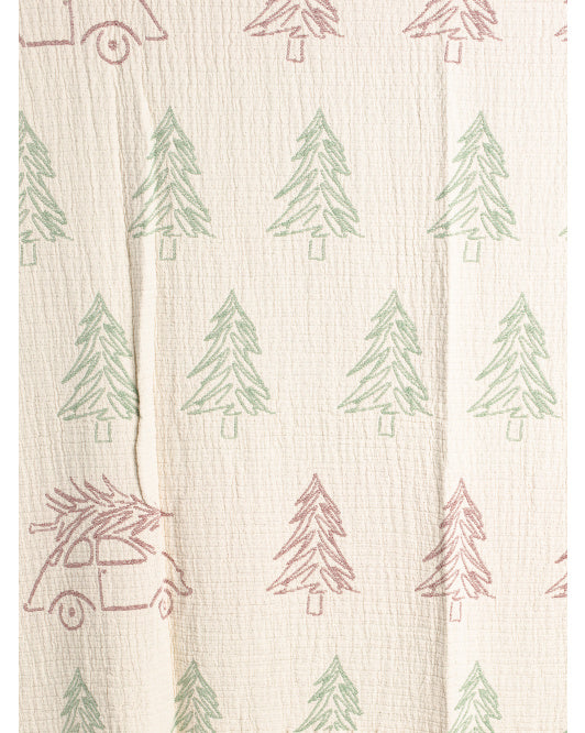 Throw Blanket Oversized Jacquard Weave Soft & Cozy with Fringe Trim | 50” x 70”