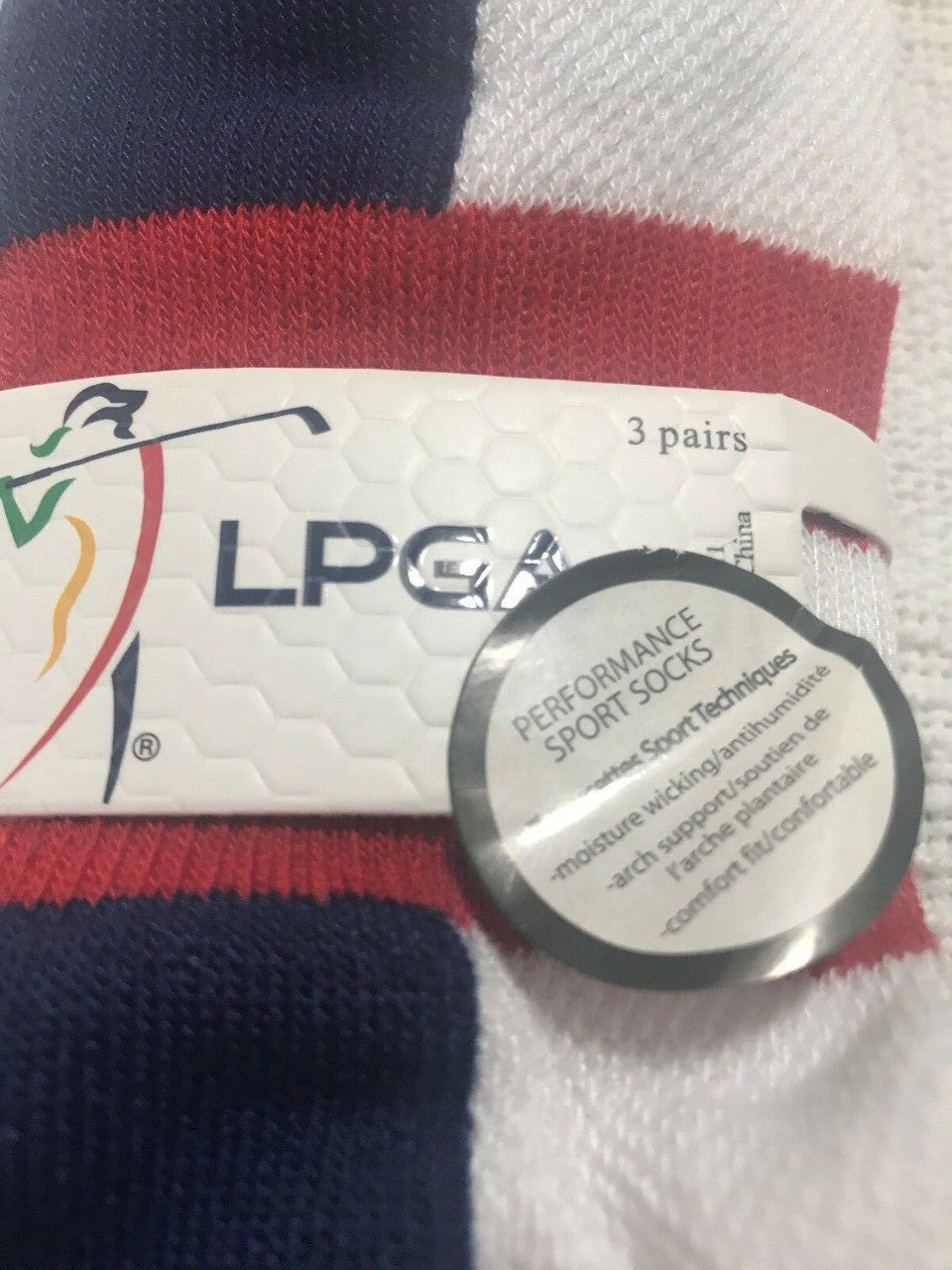 LPGA Women's Performance Low Cut Golf Socks 3 Pack Moisture Wicking Size 9-11